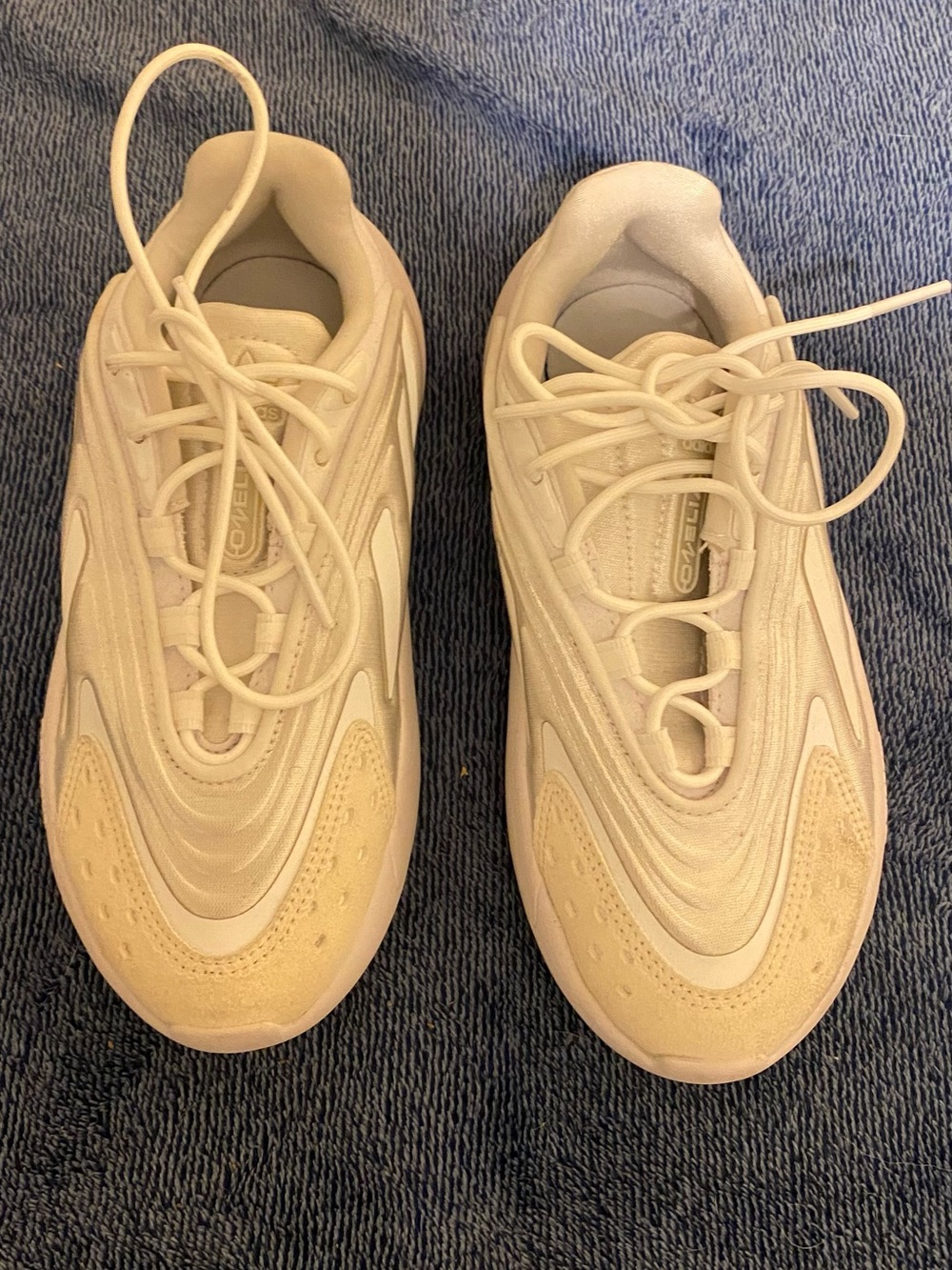 adidas Women's Athletic Sneakers in Gray and Off-White